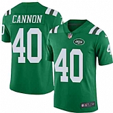 Nike Men & Women & Youth Jets 40 Trenton Cannon Green Color Rush Limited Jersey,baseball caps,new era cap wholesale,wholesale hats